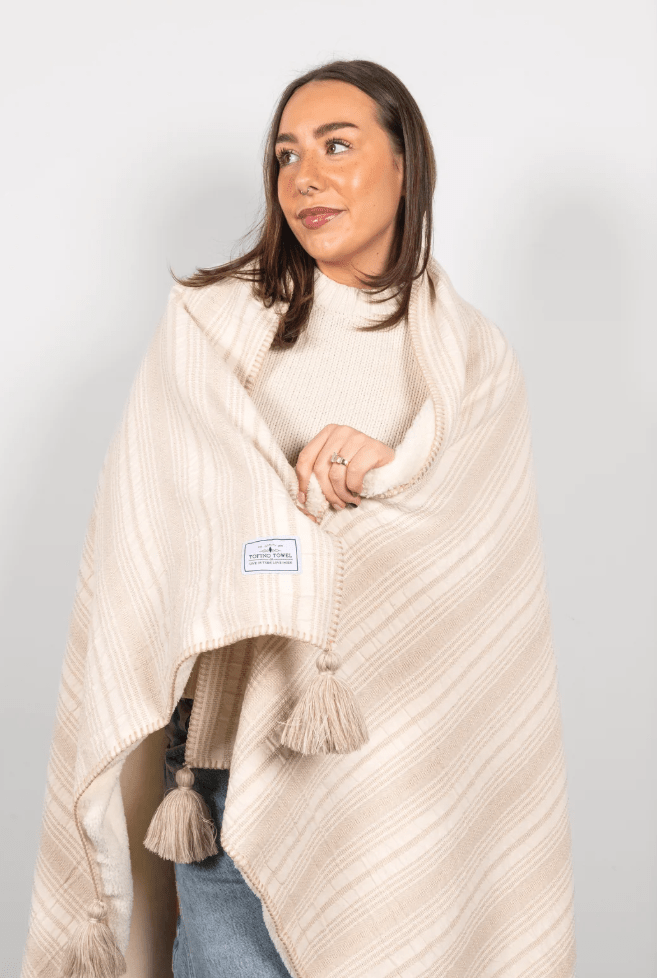 TOFINO TOWEL THE RIGGS FLEECE LINED THROW - ACCESSORIES - TOFINO TOWEL