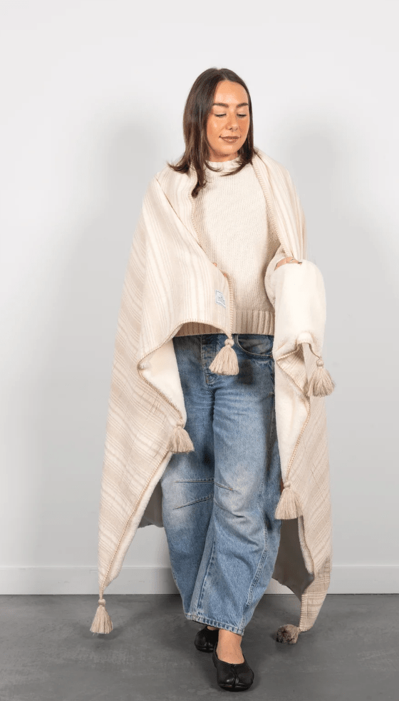 TOFINO TOWEL THE RIGGS FLEECE LINED THROW - ACCESSORIES - TOFINO TOWEL