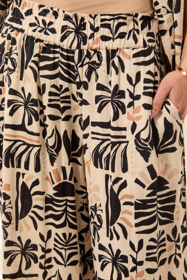 TRIBAL PULL ON CROP PANT - bottoms - TRIBAL