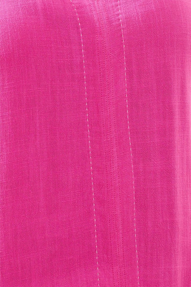 TRIBAL SLEEVELESS DRSS WITH SADDLE STITCH - dresses - TRIBAL