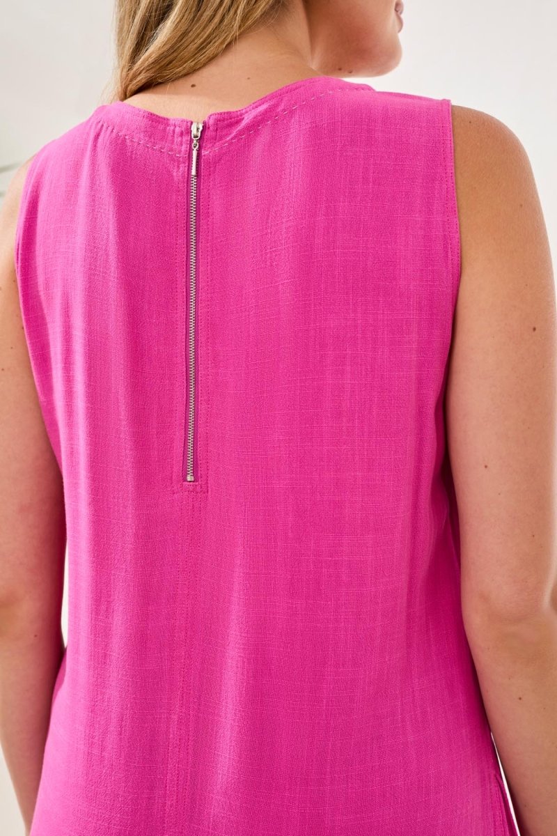 TRIBAL SLEEVELESS DRSS WITH SADDLE STITCH - dresses - TRIBAL