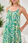 TRIBAL SPAGETTI STRAP MIDI DRESS - dresses - TRIBAL