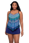 TRIMSHAPER GOING PLACES HANK TANKINI TOP - tankini tops - TRIMSHAPER