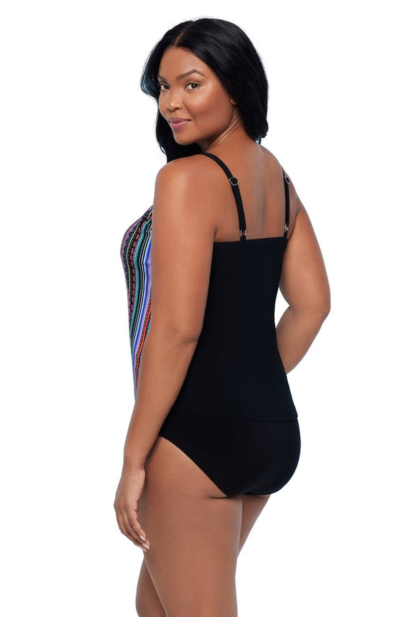 TRIMSHAPER LINE IT UP HANK TANKINI TOP - tankini tops - TRIMSHAPER