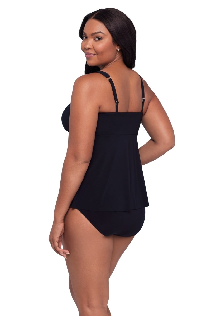 TRIMSHAPER MADDIE SQUARE NECK TANKINI TOP - tankini tops - TRIMSHAPER