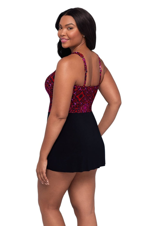 TRIMSHAPER RAZZULEJOS LAURA SWIMDRESS - one piece - TRIMSHAPER