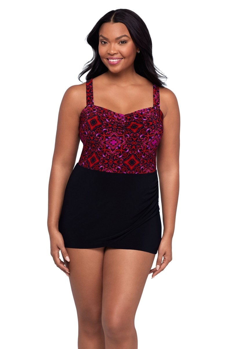 TRIMSHAPER RAZZULEJOS LAURA SWIMDRESS - one piece - TRIMSHAPER