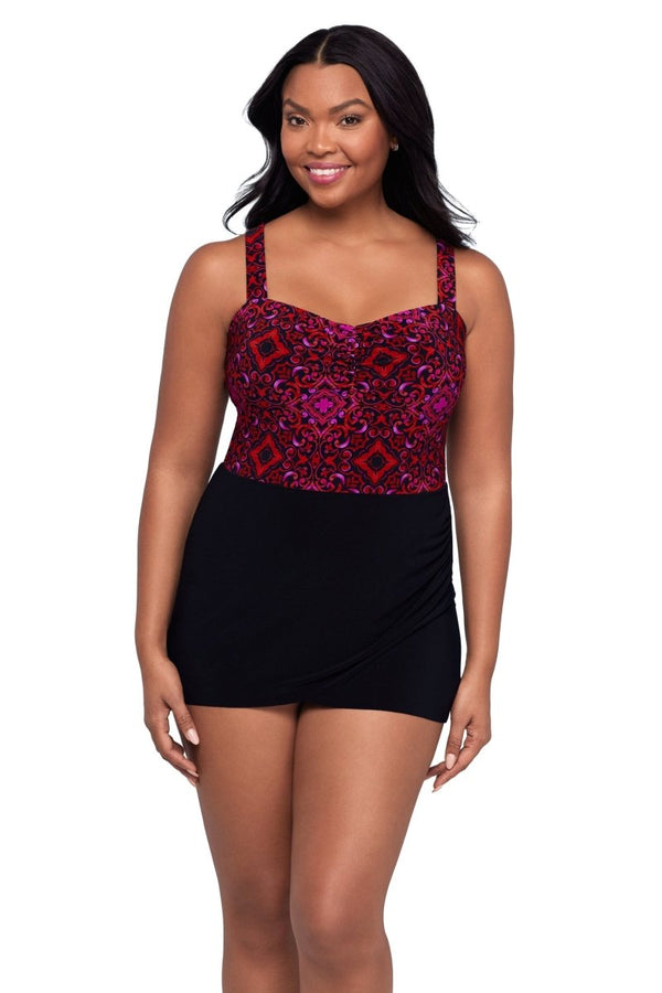 TRIMSHAPER RAZZULEJOS LAURA SWIMDRESS - one piece - TRIMSHAPER