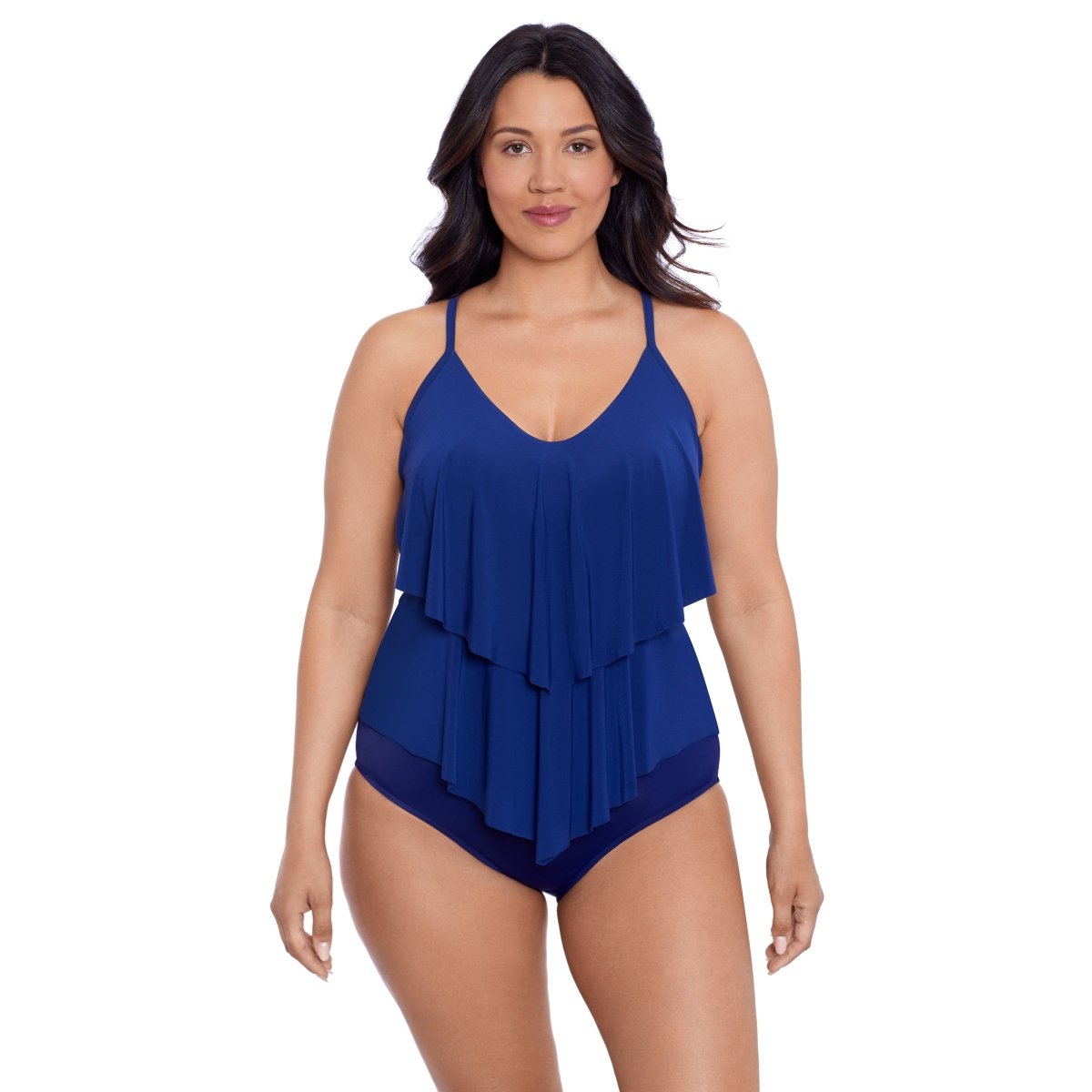 TRIMSHAPER RONNIE TANKINI TOP - INK - tankini tops - TRIMSHAPER