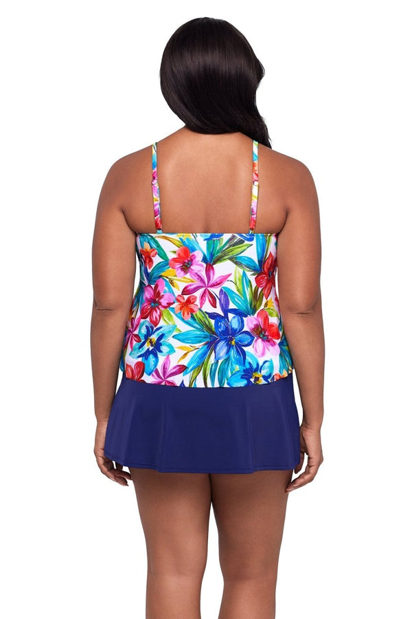 TRIMSHAPER TROPICAL TREASURE RONNIE TANKINI TOP - tankini tops - TRIMSHAPER