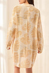 TRIBAL COTTON MESH LS BUTTON UP SHIRT TRIBAL