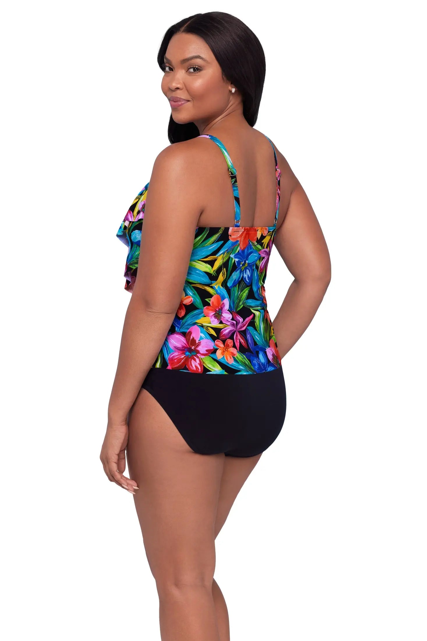 TRIMSHAPER TROPICAL TREASURE LENA TANKINI TOP TRIMSHAPER