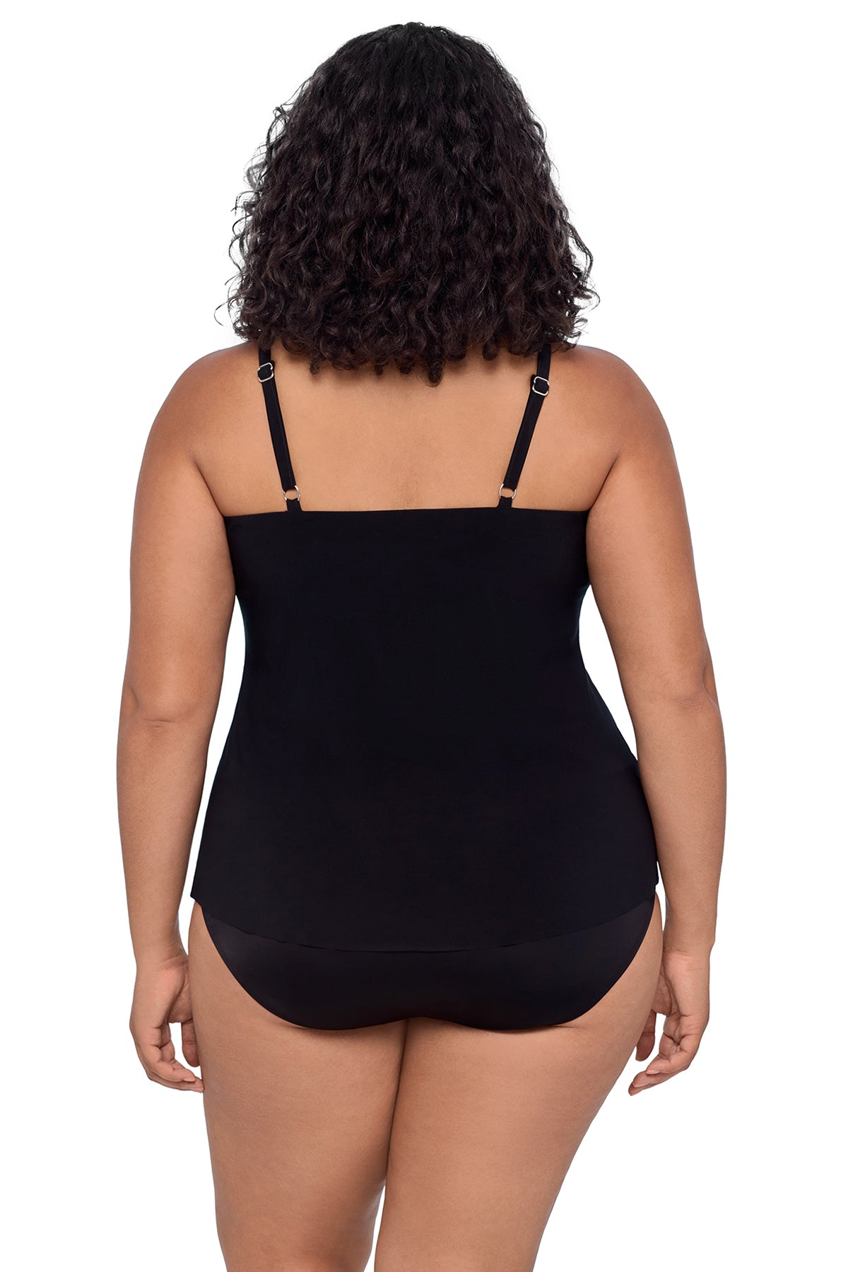 TRIMSHAPER PLUS ROSE OMBRE HANK TANKINI TOP