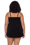 TRIMSHAPER PLUS SIZE GOING PLACES HANK TANKINI TOP