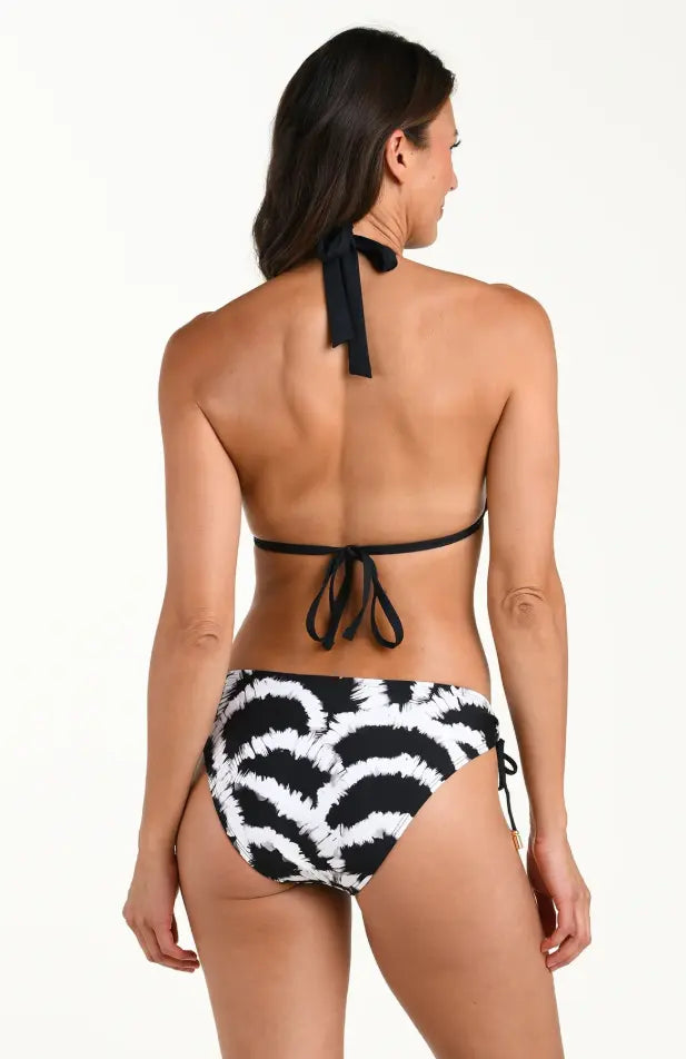 LA BLANCA WOVEN SHADOWS HALTER BIKINI TOP LA BLANCA