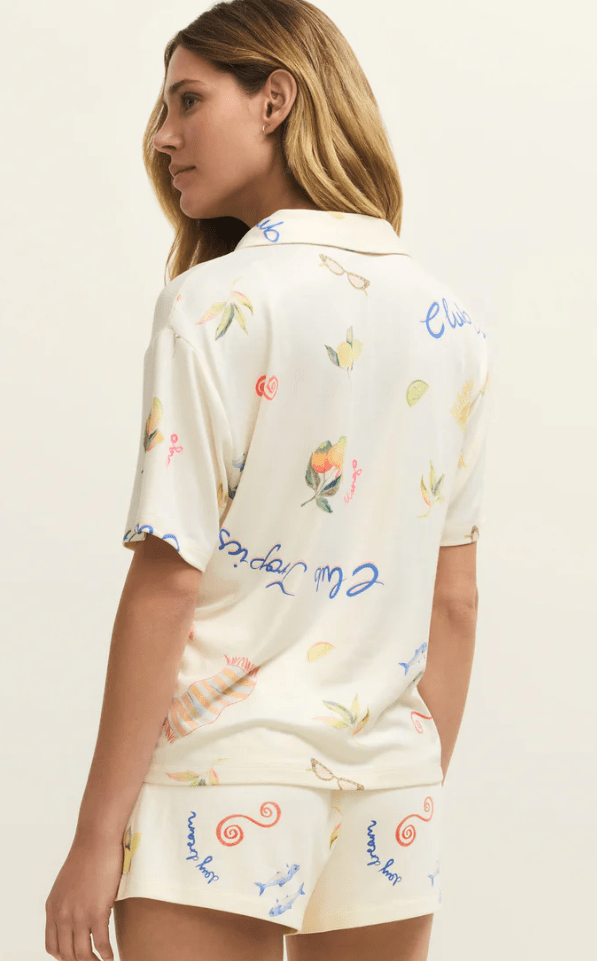 Z SUPPLY BEACH DAYS PJ LOUNGE TOP - Loungewear - Z SUPPLY