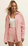 Z SUPPLY SATURDAYS STRIPE COTTON LOUNGE SHIRT - Loungewear - Z SUPPLY