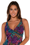 77T SUNSETS FOREVER UW CUP SIZE TANKINI TOP - Swimwear - SUNSETS