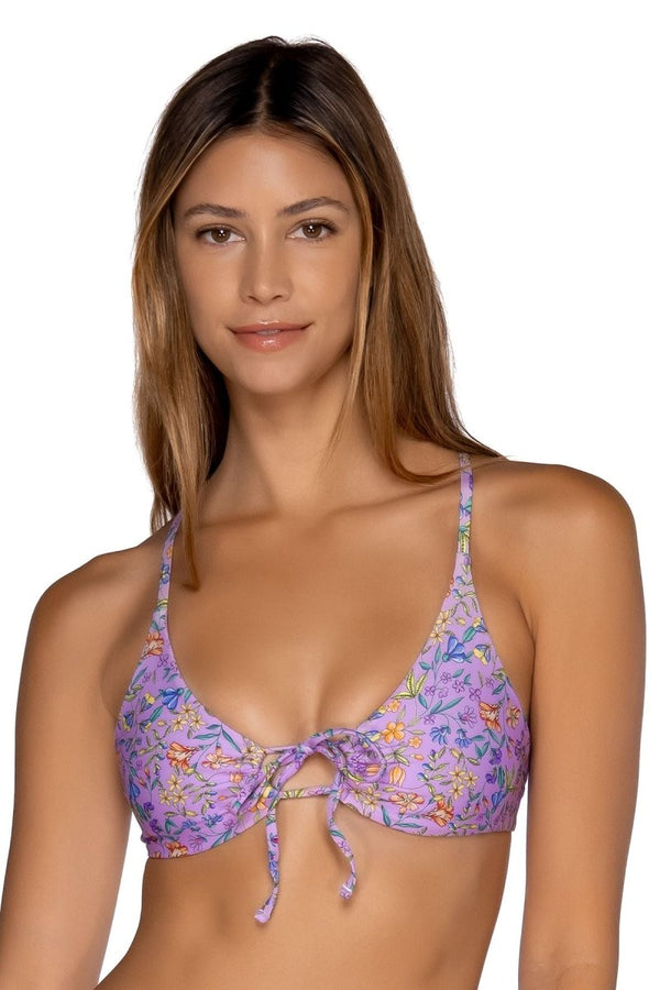 B SWIM TIE FRONT BIKINI TOP - Swimwear - B SWIM