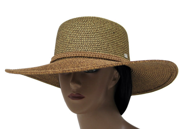 HBY WIDE BRIM SUN HAT WITH BRAID DETAIL - Hats - HBY MIAMI