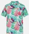 HURLEY RINCON SS FLORAL SHIRT - TROPICAL MIST - tops - HURLEY