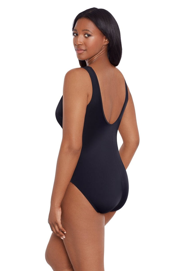 LONGITUDE NIGHT GALA MESH HIGH NECK ONE PIECE - one piece - LONGITUDE