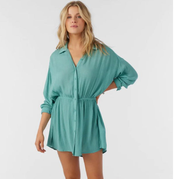 O'NEILL SALTWATER SOLIDS CAMI TUNIC COVERUP - coverups - O'NEILL