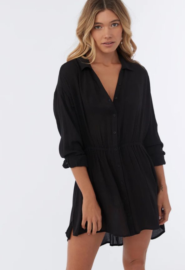 O'NEILL SALTWATER SOLIDS CAMI TUNIC COVERUP - coverups - O'NEILL