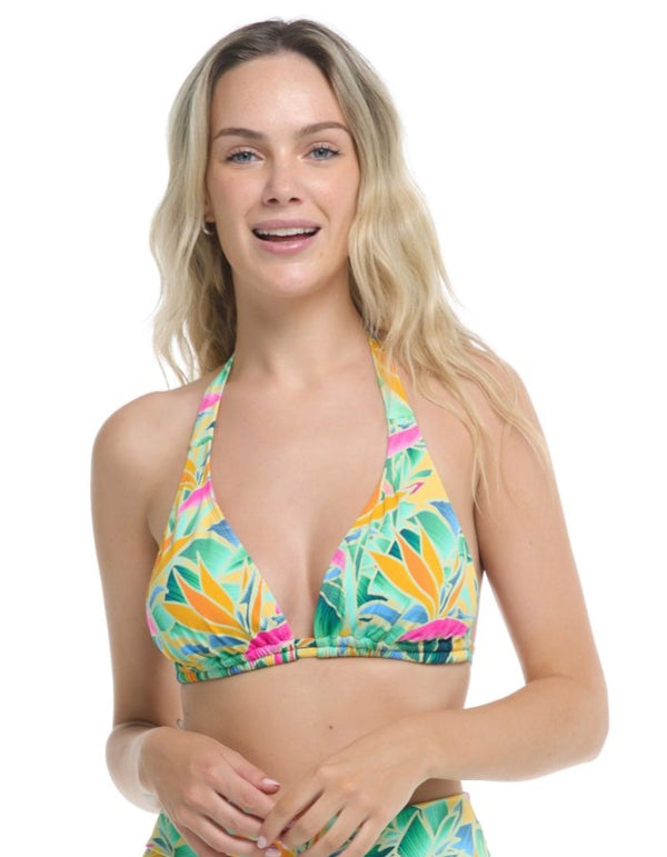 SKYE MADEIRA CELESTE PLUS HALTER BIKINI TOP - LADIES SWIM - SKYE SWIM