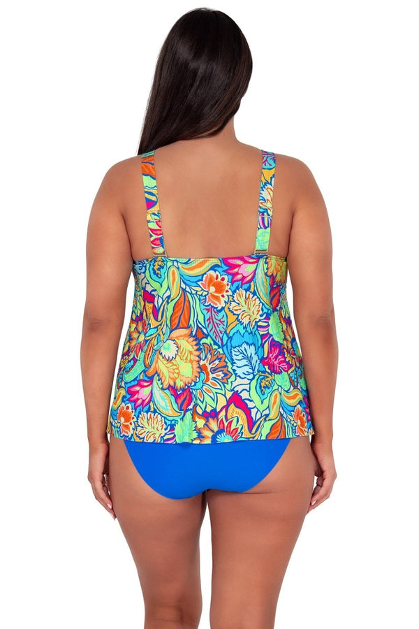Odest Tankini Swisuits For Woen Two Piece Bathing Suits Floral Print