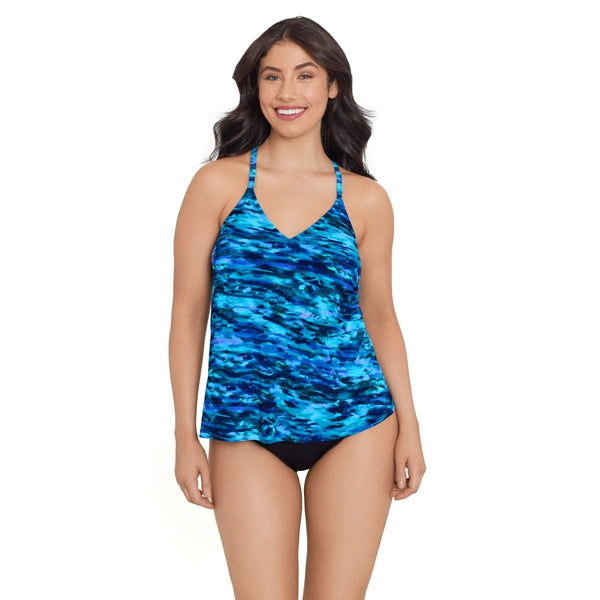 TRIMSHAPER BILI OCEAN DREAM TANKINI TOP - tankini tops - TRIMSHAPER