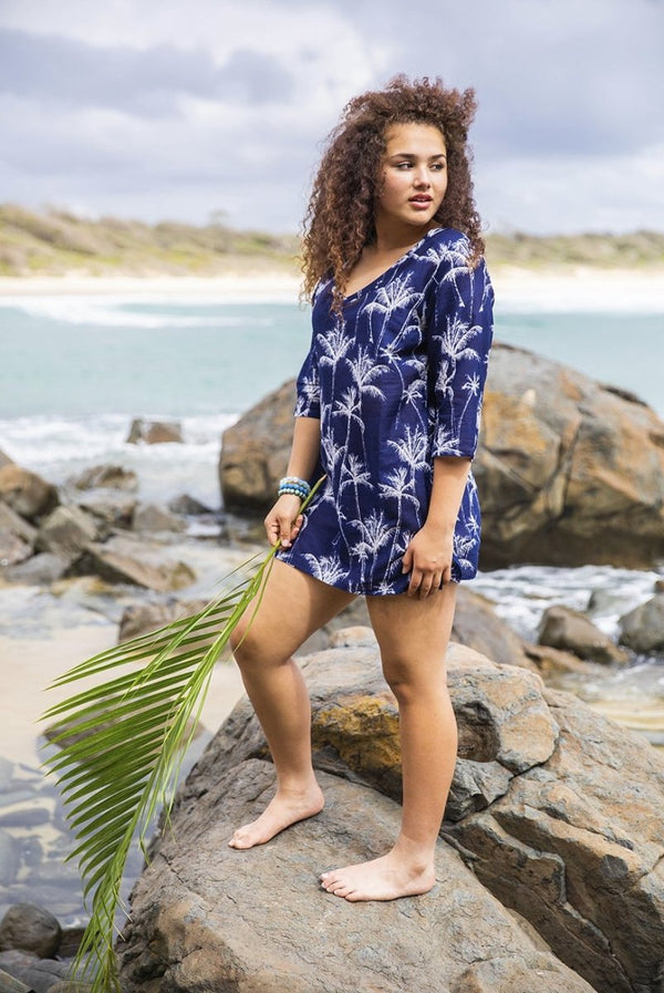 WEST INDIES PALM ISLAND TUNIC - Coverups - WEST INDIES WEAR