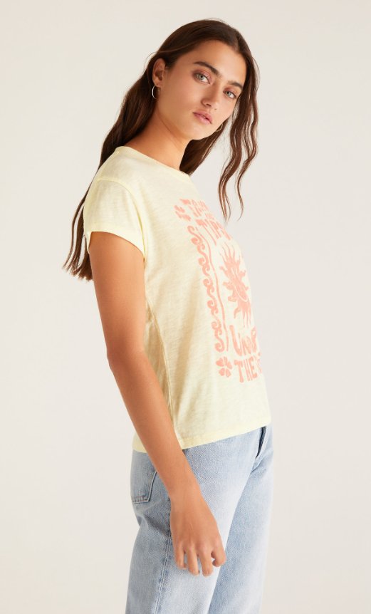 Z SUPPLY MODERN TEE - TANNED AND TIPSEY - LADIES CLOTHING - Z SUPPLY